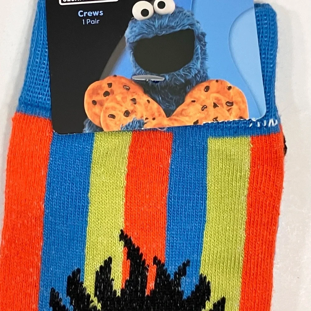 Sesame Street Blue and Yellow Casual Socks